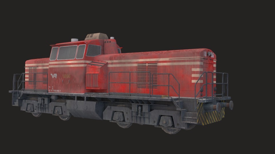 Industrial train (Game ready) preview image 1